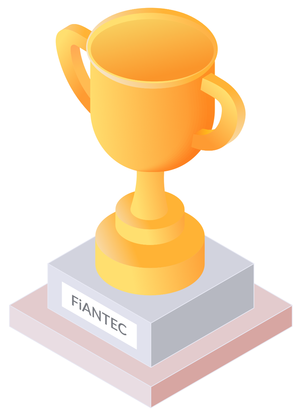 Pokal mit Plakete FiANTEC